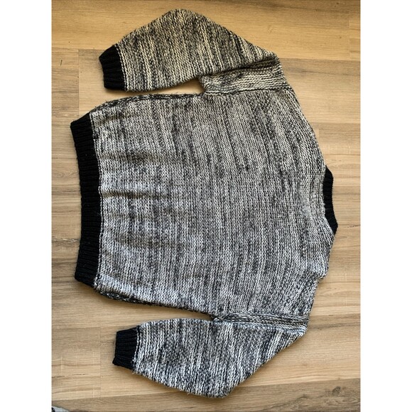 Vintage Wayne Scott Hand Knitted Pullover Sweater w/ Leather n Size XL EUC - Picture 6 of 12